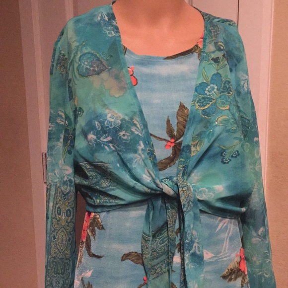 Dress Barn Dresses & Skirts - 2-pc Hawaiian dress 👗 and bolero jacket